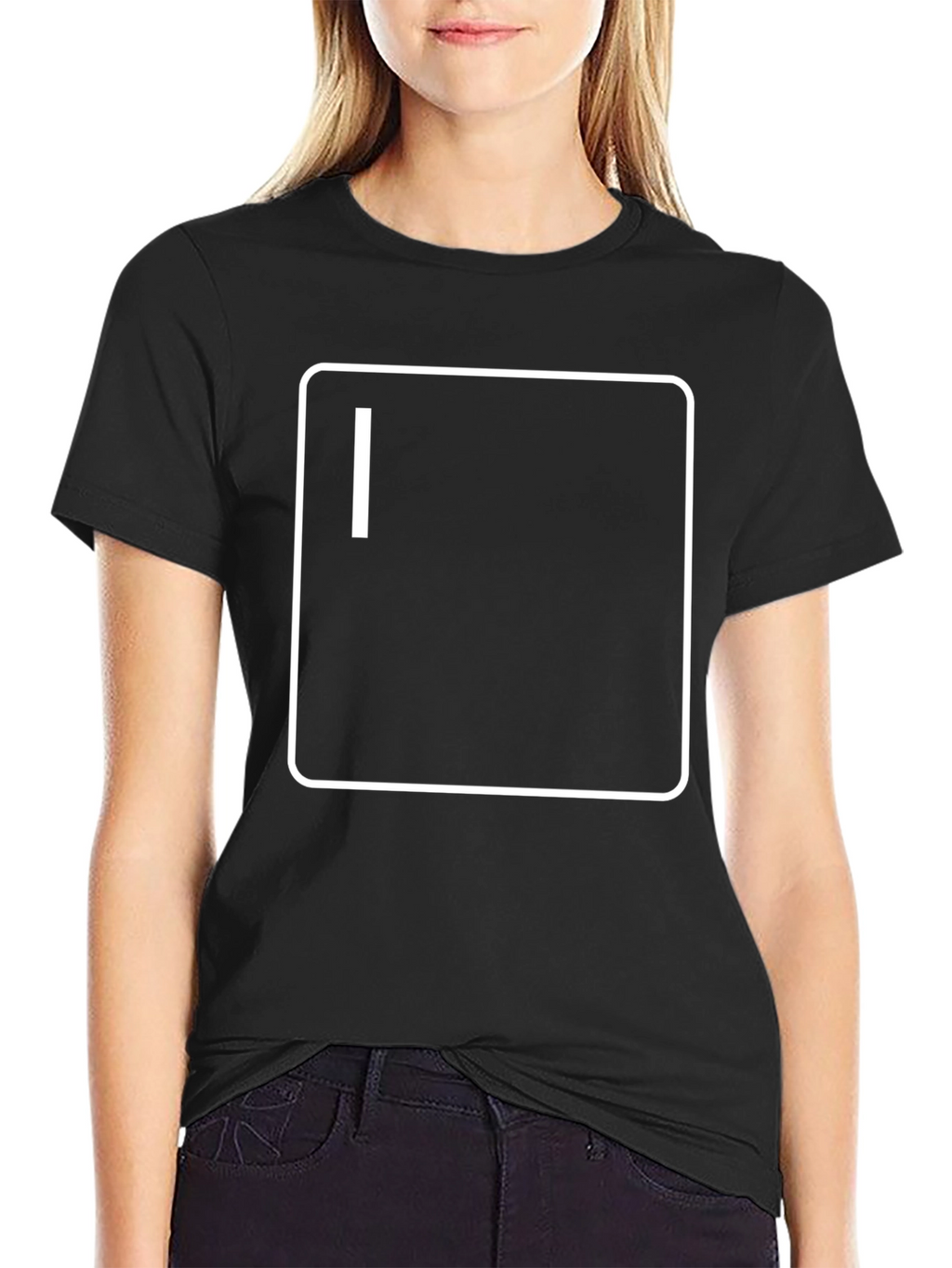 Mens Black T-Shirt with Terminal Graphic