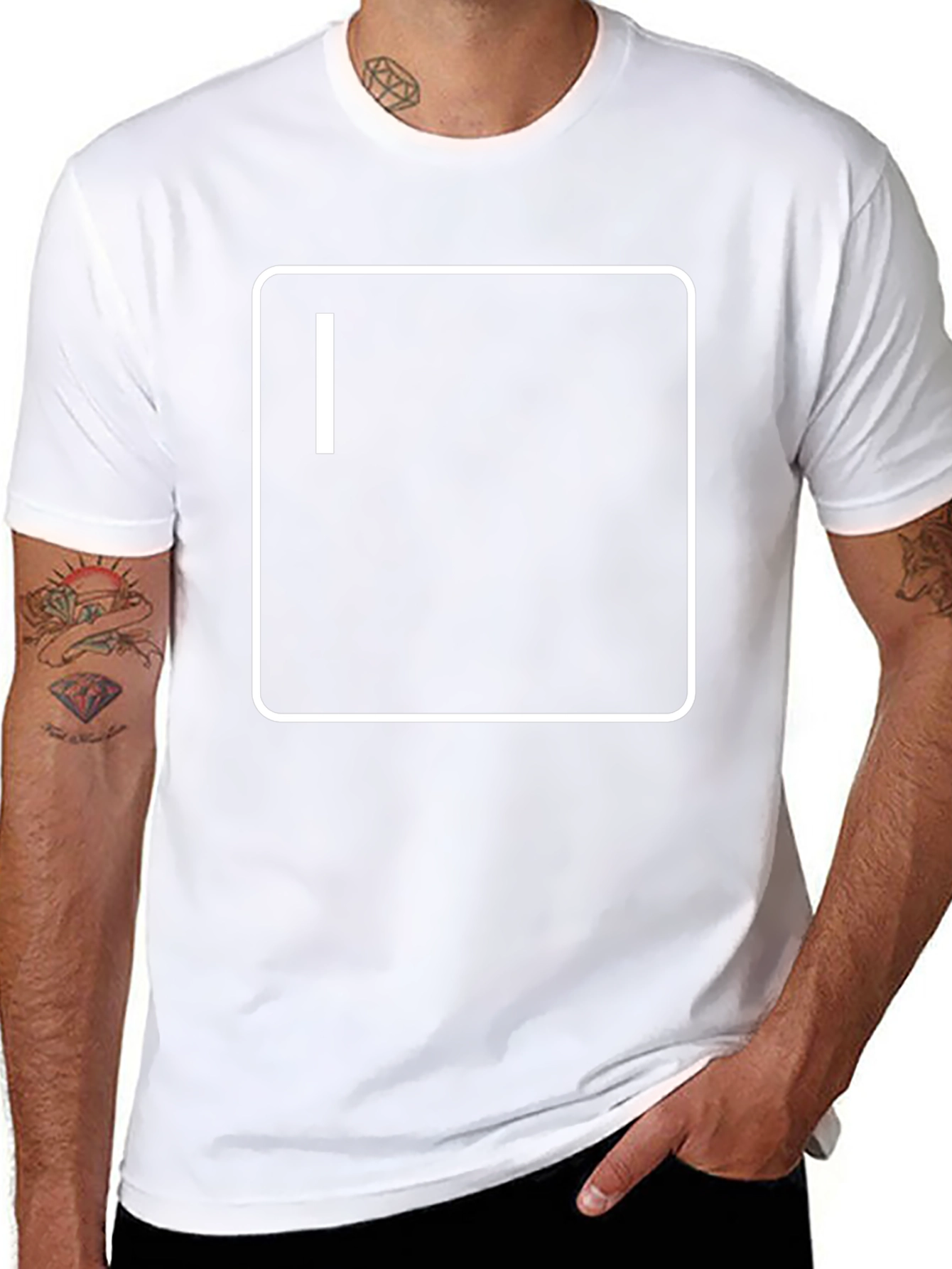 Mens Black T-Shirt with Terminal Graphic