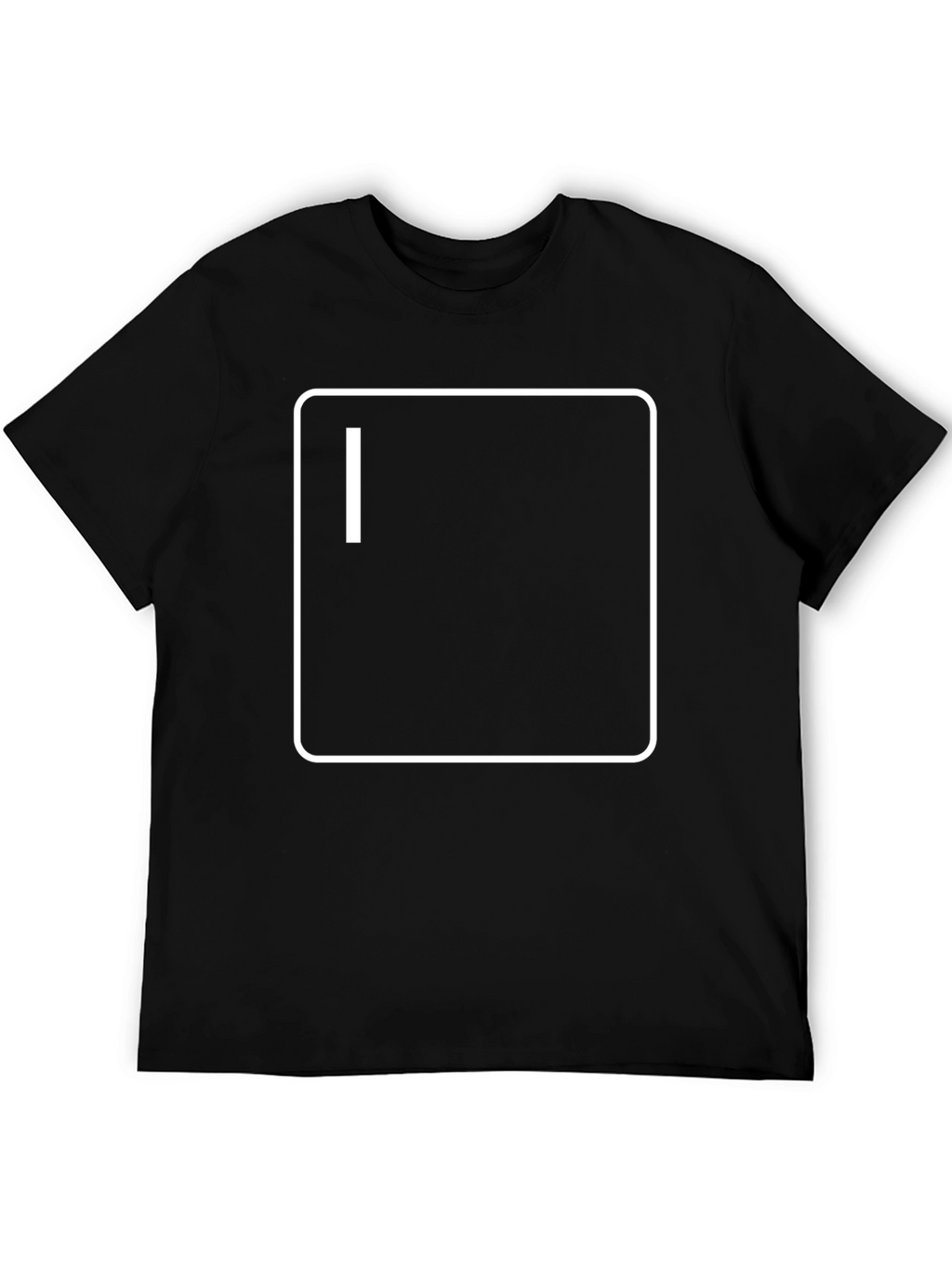 Mens Black T-Shirt with Terminal Graphic