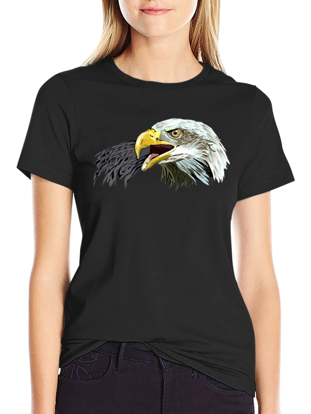 Eagle Graphic Tee - Patriotic Black T-Shirt