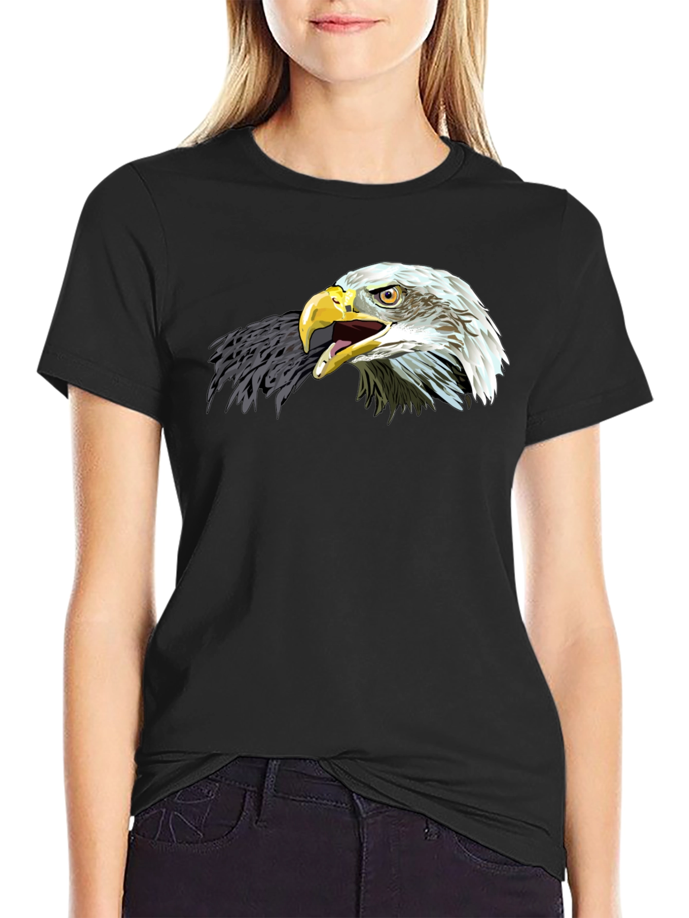 Eagle Graphic Tee - Patriotic Black T-Shirt