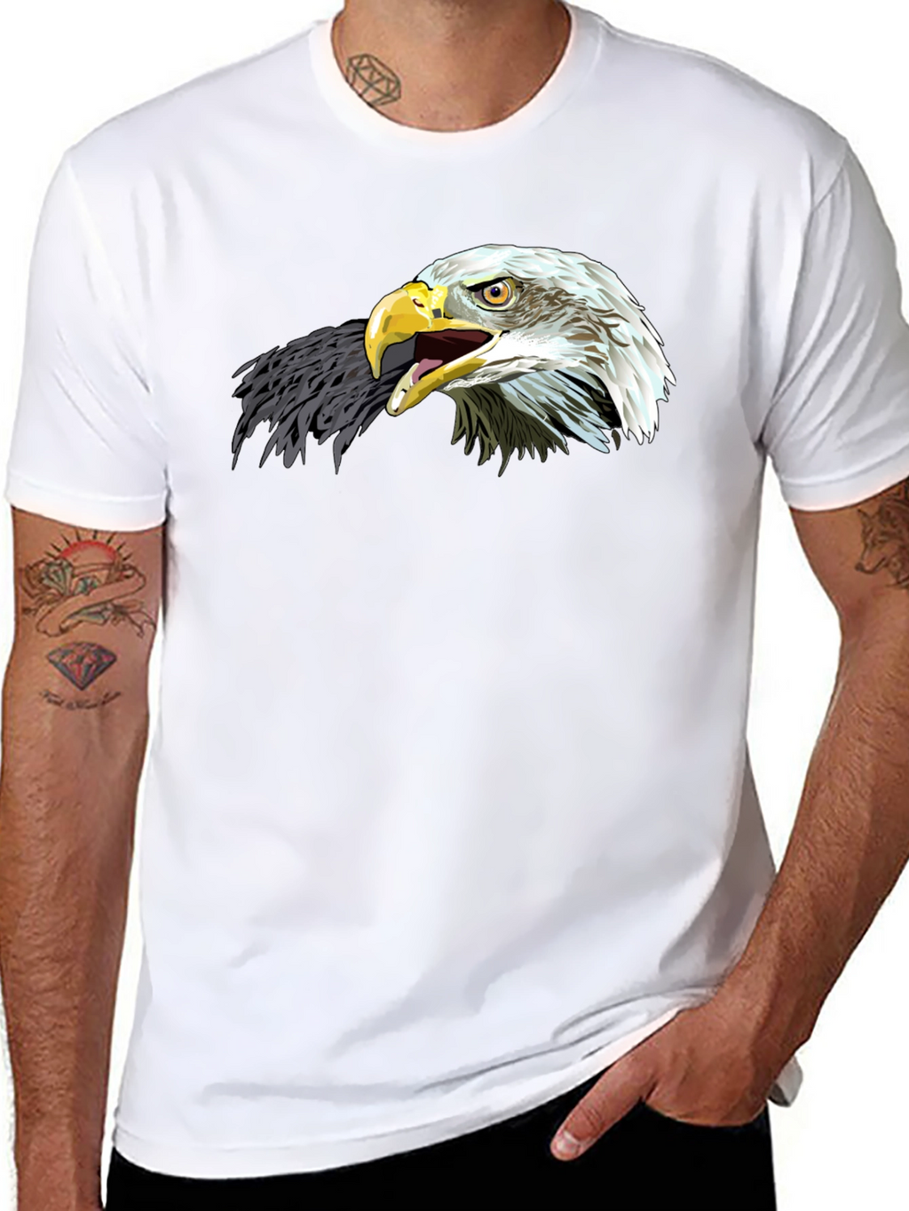 Eagle Graphic Tee - Patriotic Black T-Shirt