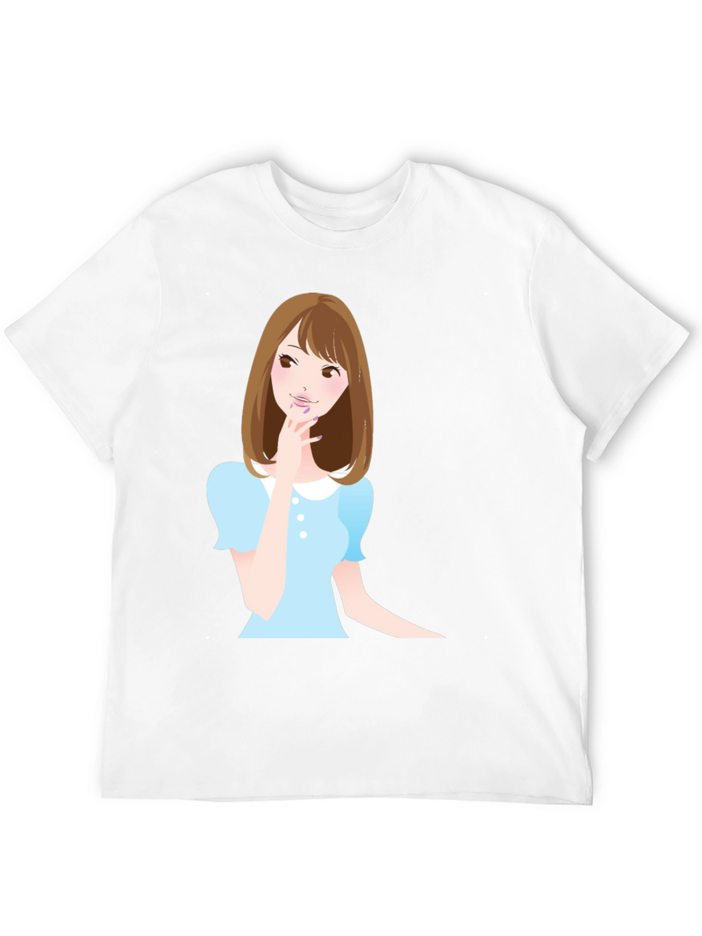 Cute Anime Girl Graphic T-Shirt