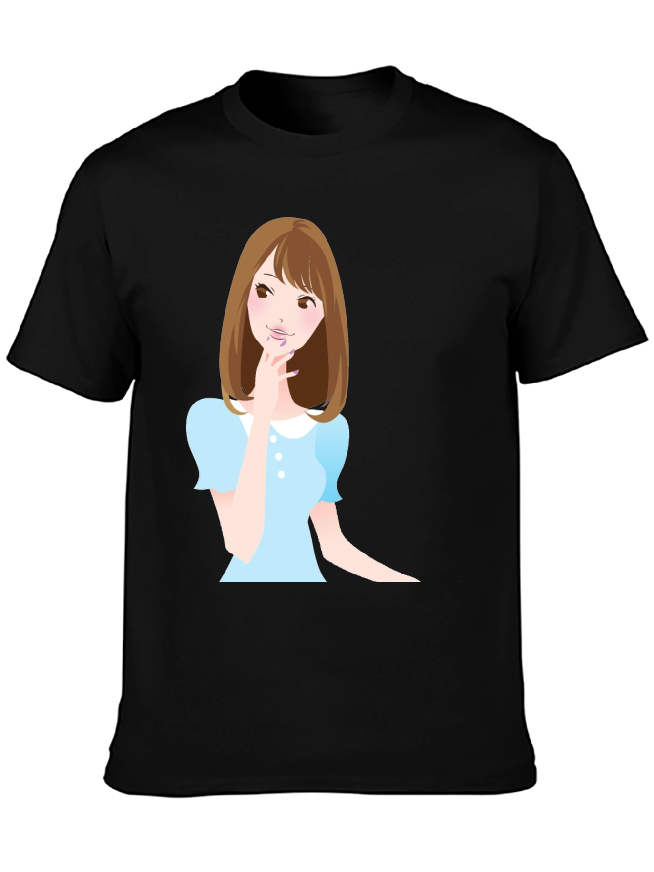 Cute Anime Girl Graphic T-Shirt