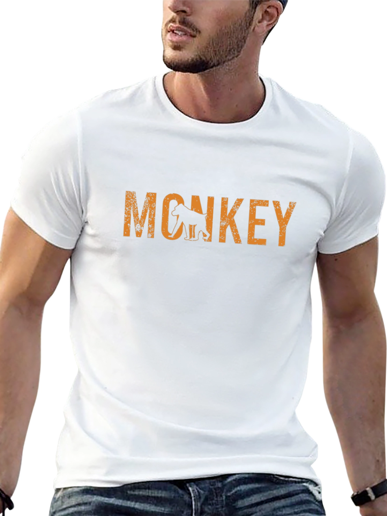 Monkey Graphic Print Mens T-Shirt