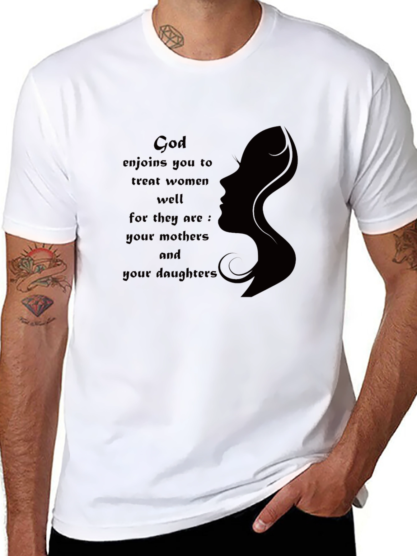 God Enjoins You To Treat Women Well Graphic T-Shirt