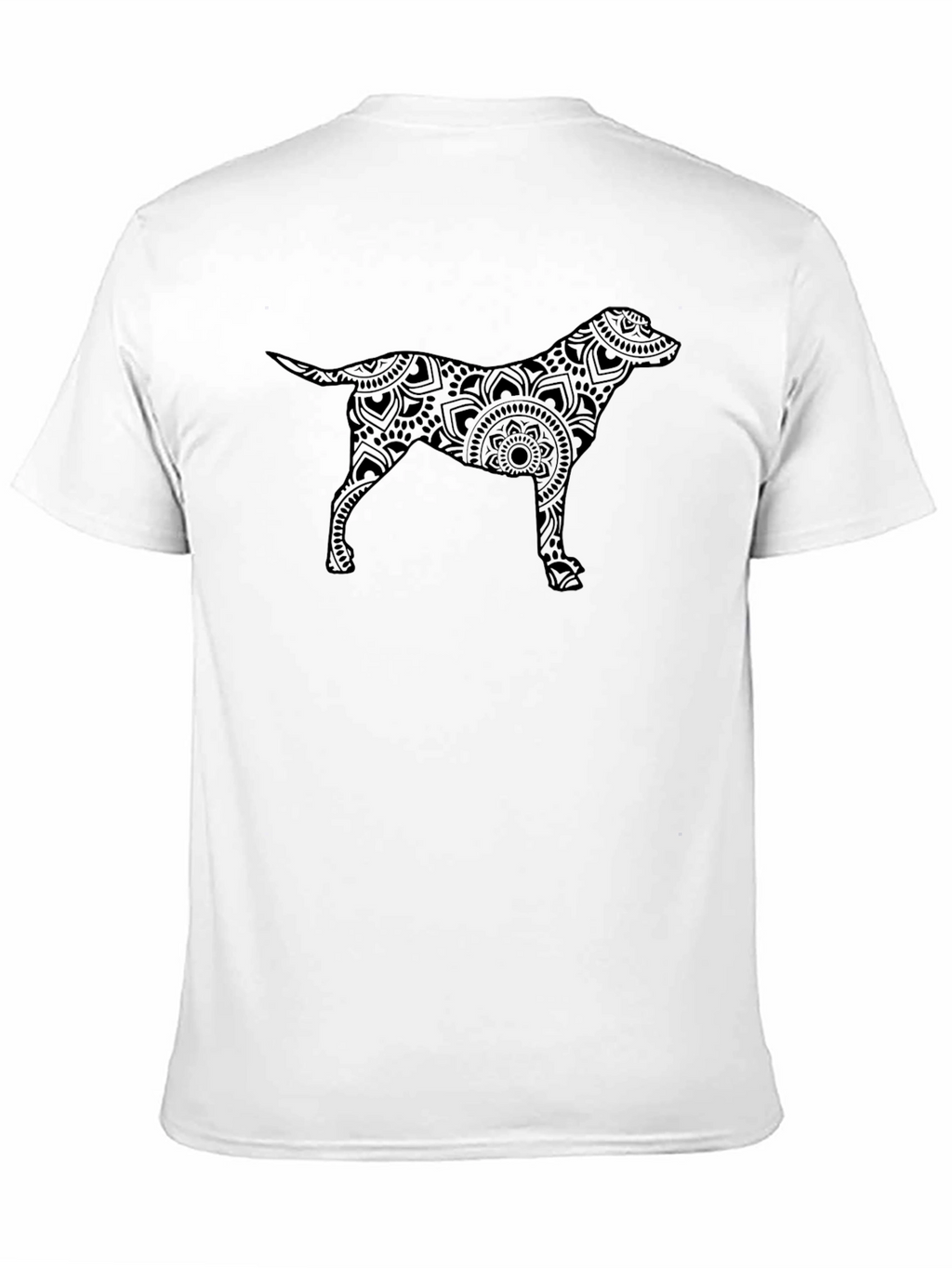 Dog Mandala Black T-Shirt - Unique Pet Lover Tee