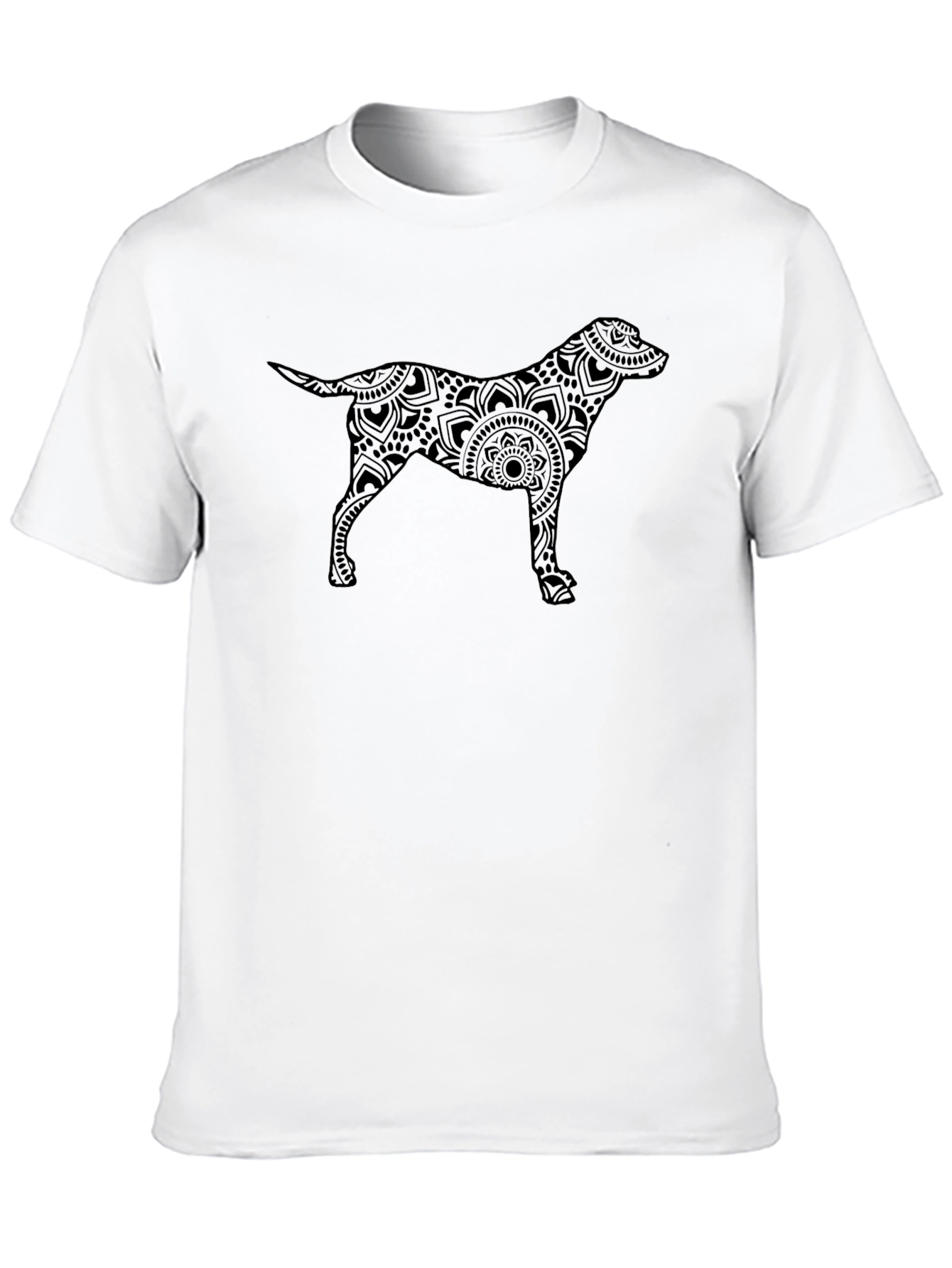 Dog Mandala Black T-Shirt - Unique Pet Lover Tee