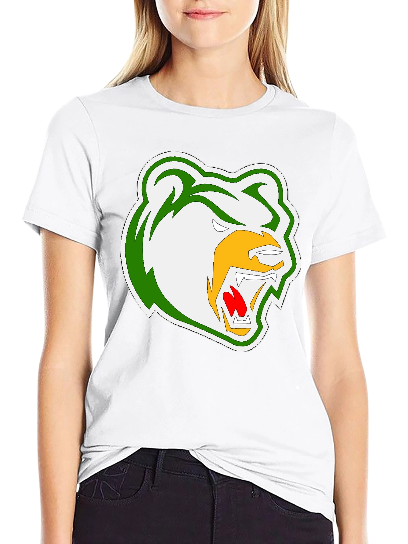 Grizzly Bear Graphic Black T-Shirt