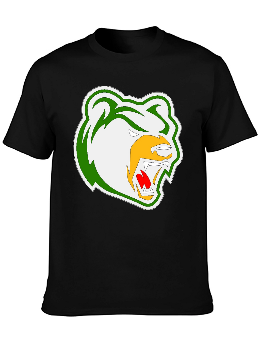 Grizzly Bear Graphic Black T-Shirt