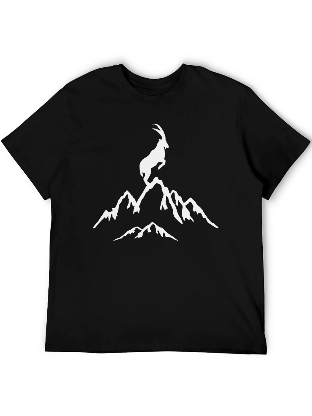 Mountain Goat Graphic Tee - Black
