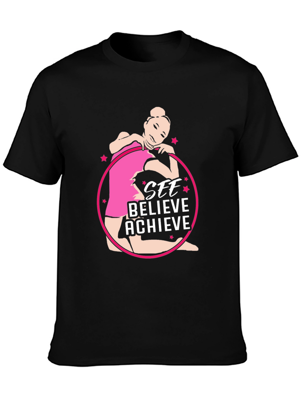 See Believe Achieve Gymnast Tee