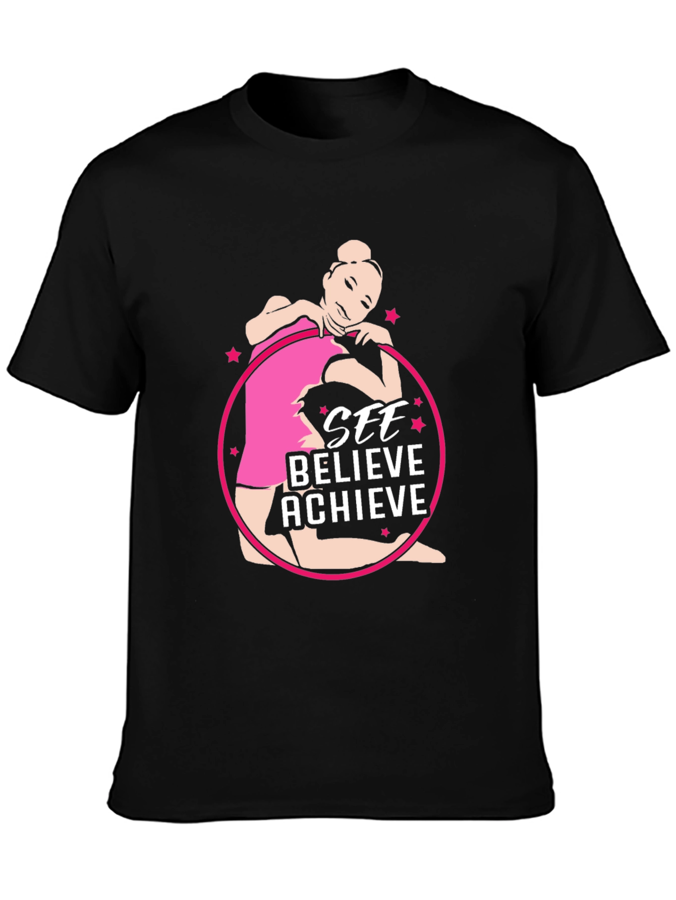 See Believe Achieve Gymnast Tee