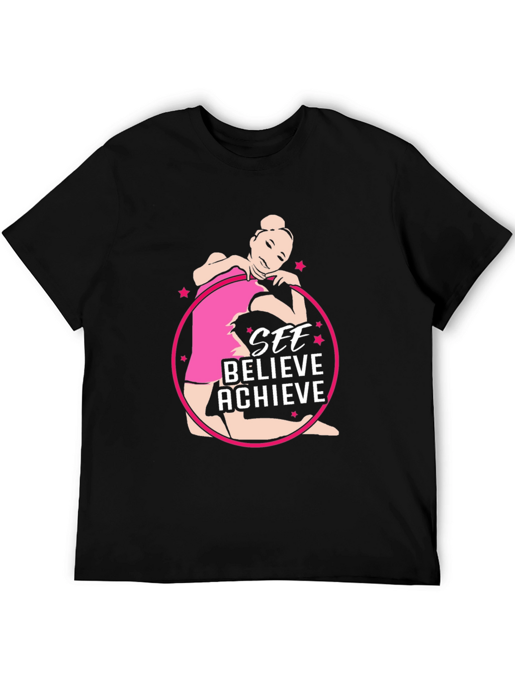 See Believe Achieve Gymnast Tee