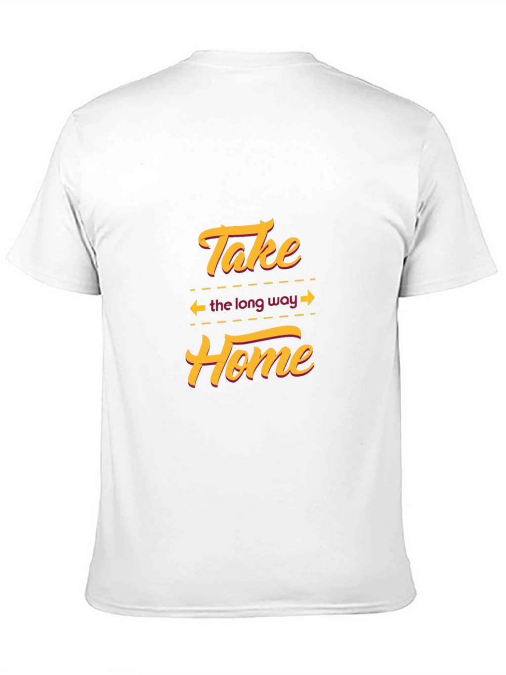 Take The Long Way Home Black Graphic T-Shirt