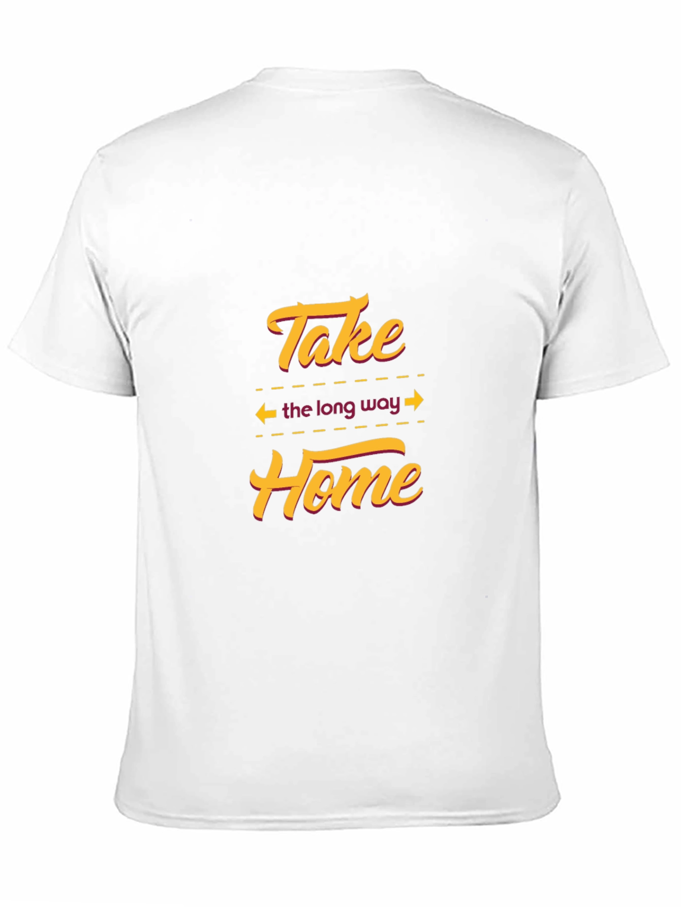 Take The Long Way Home Black Graphic T-Shirt