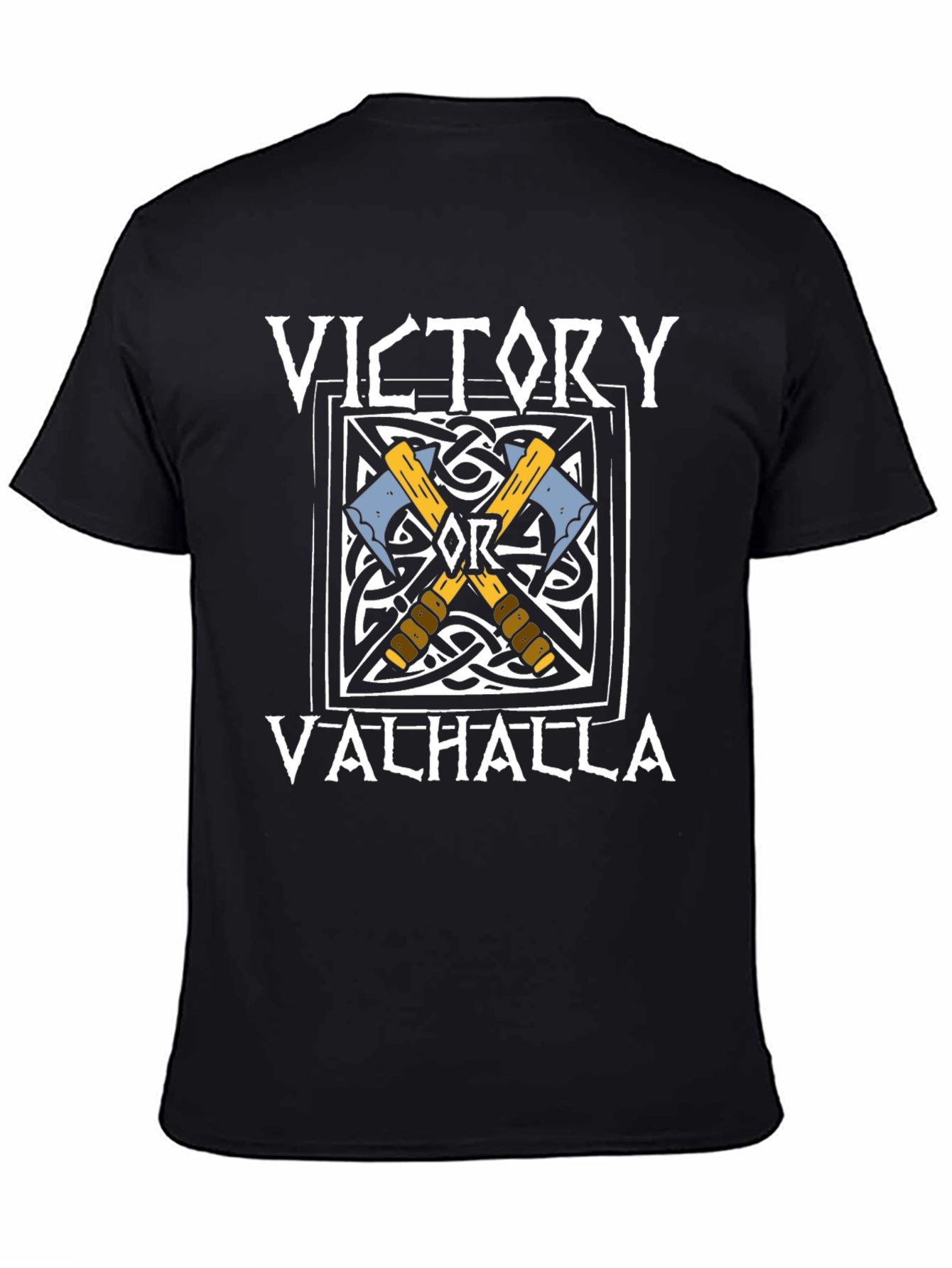 Victory or Valhalla Viking Axe T-Shirt