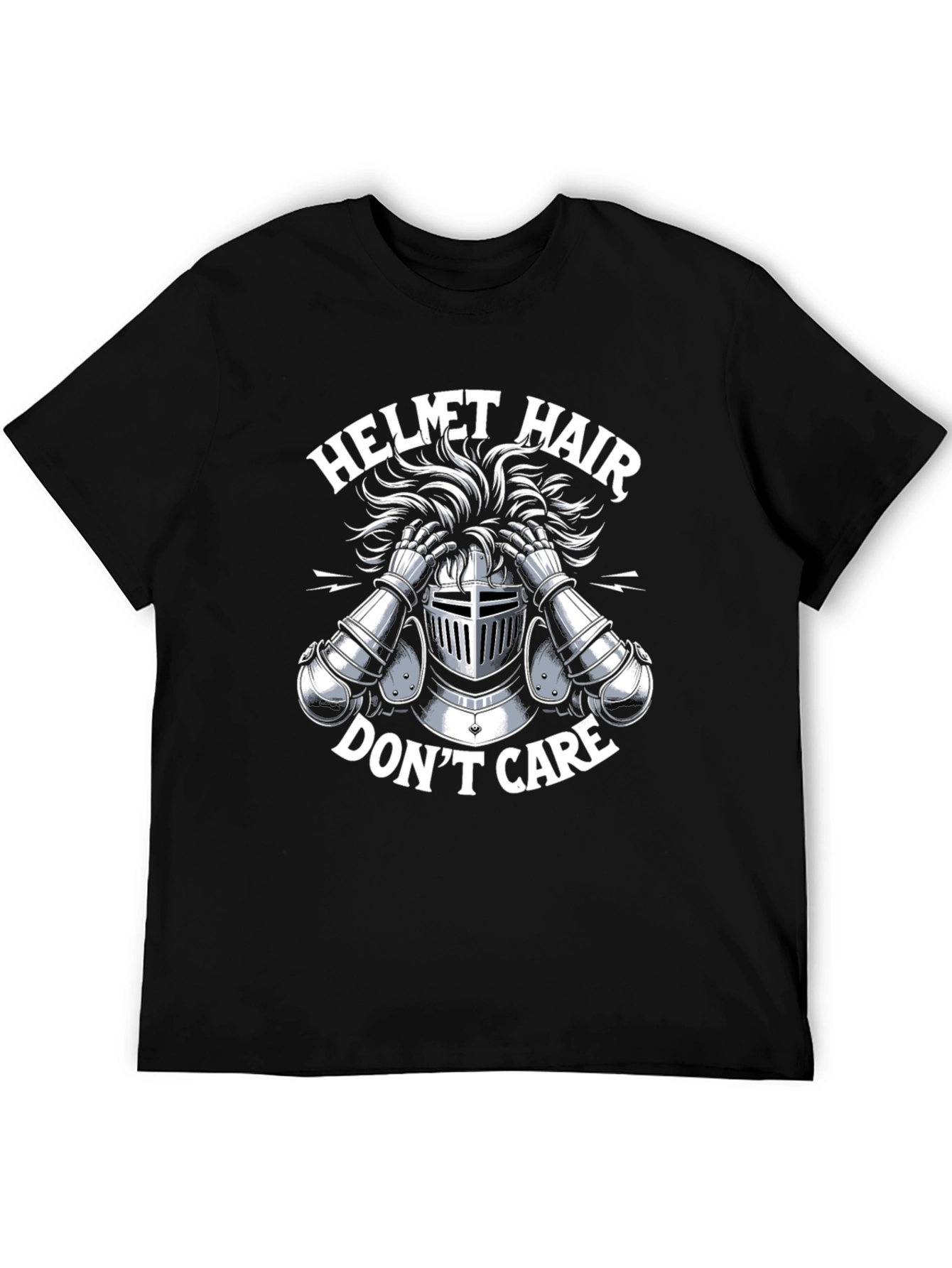 Helmet Hair Dont Care Tee