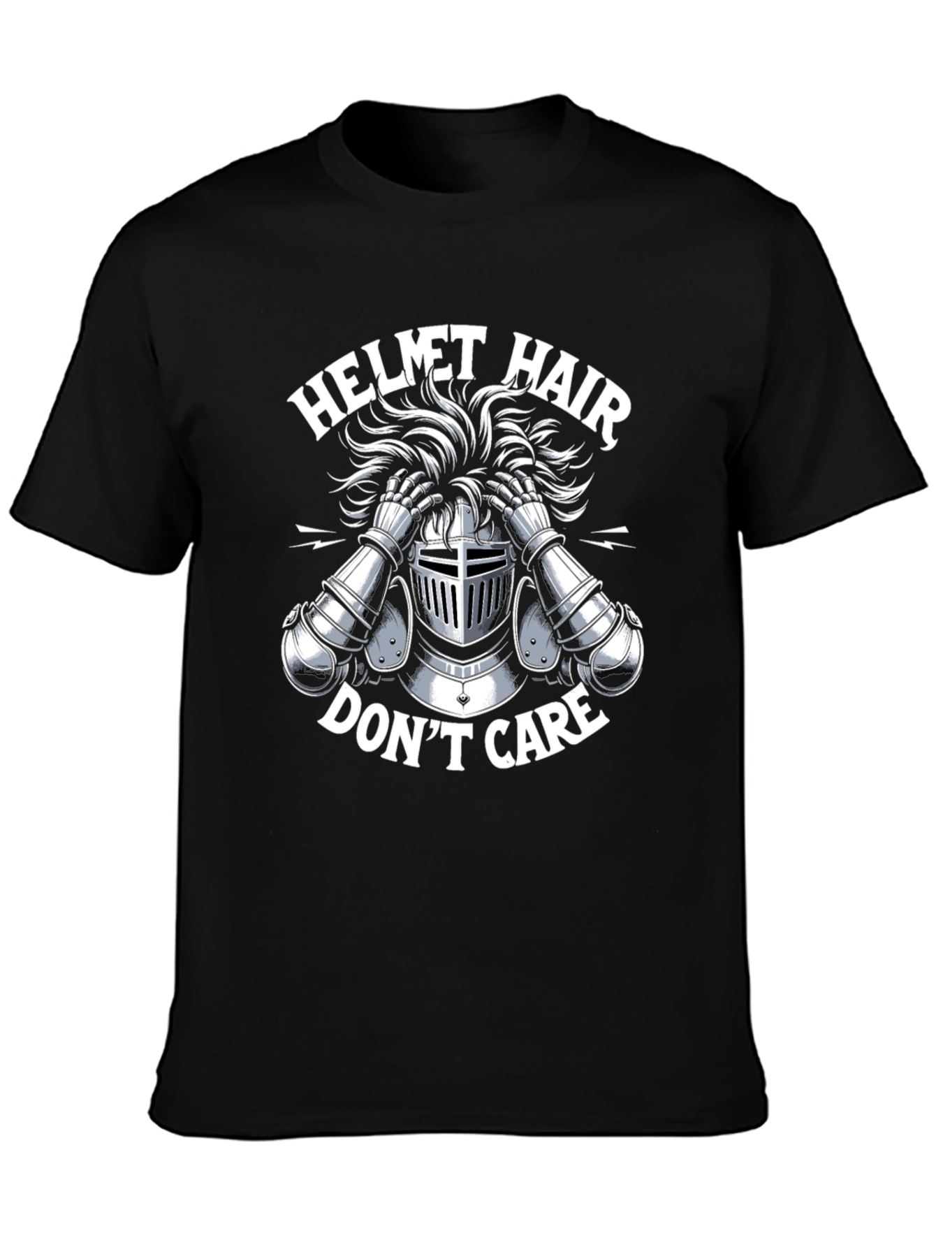Helmet Hair Dont Care Tee