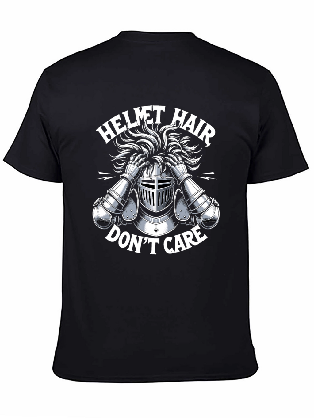 Helmet Hair Dont Care Tee