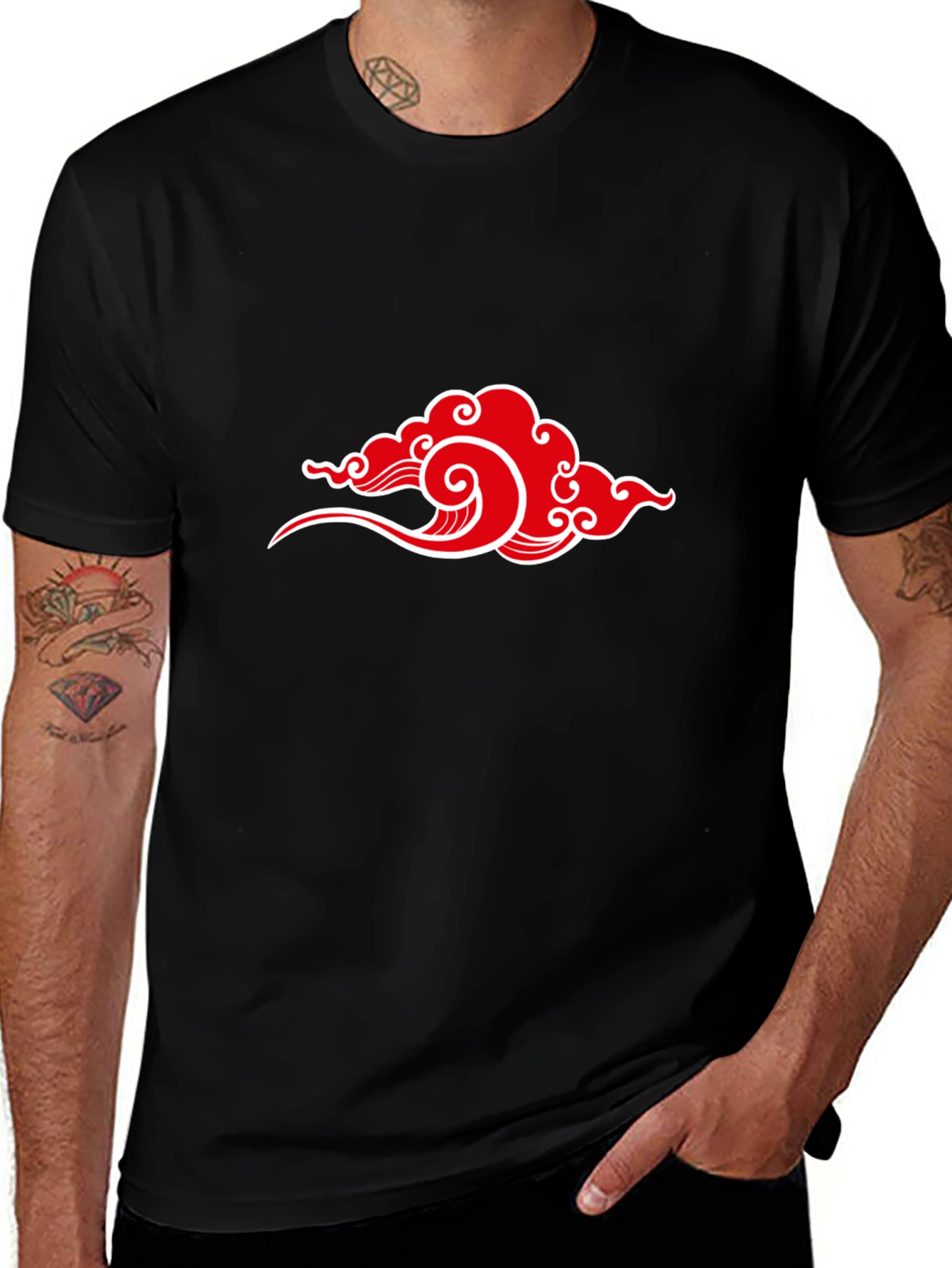 Akatsuki Cloud Graphic T-Shirt - Anime Inspired Style