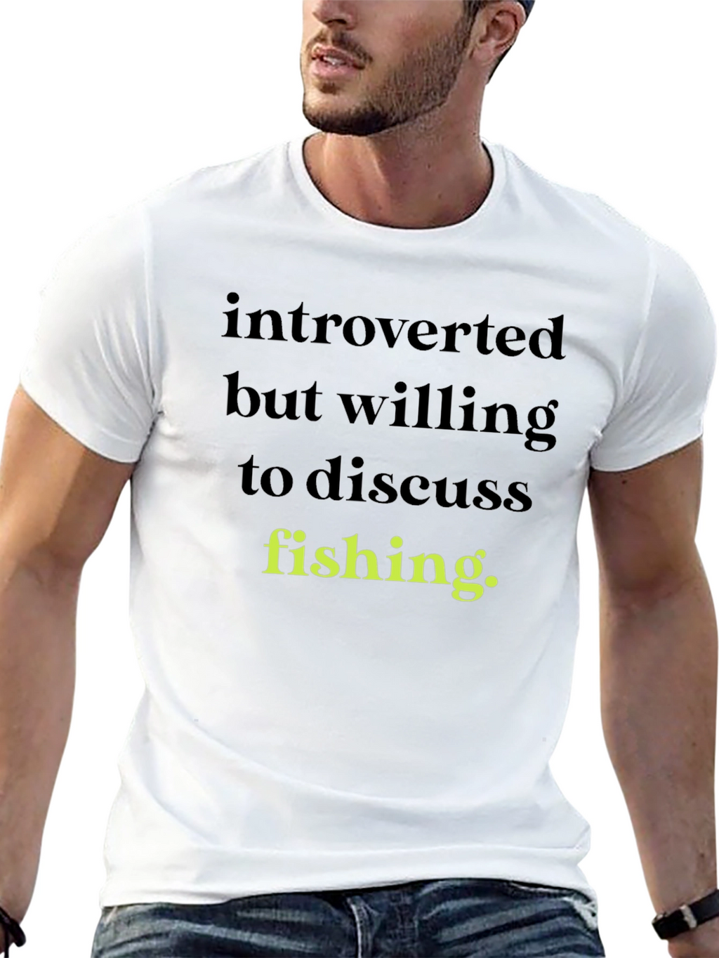 Introverted Fishing T-Shirt - Soft Cotton Tee