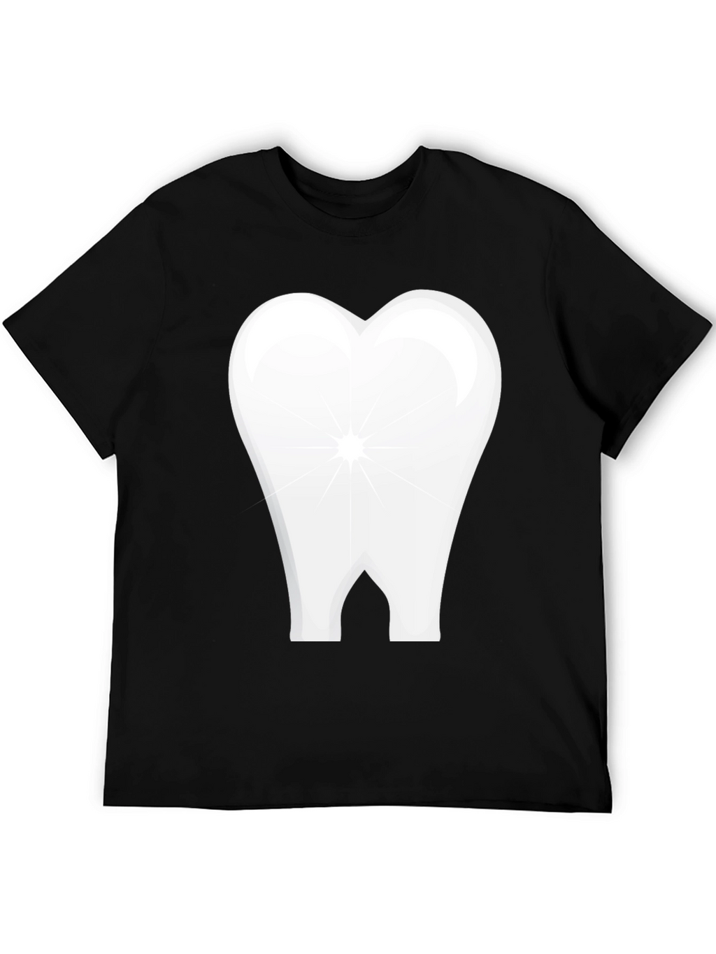 Tooth Graphic Black T-Shirt Dental Humor