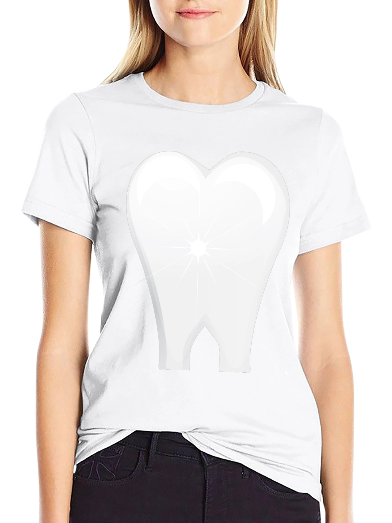 Tooth Graphic Black T-Shirt Dental Humor