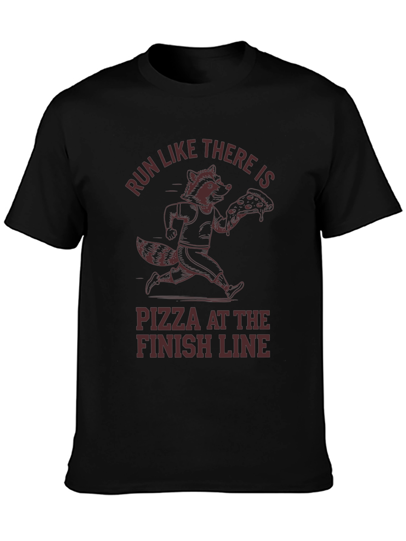Run for Pizza Graphic T-Shirt