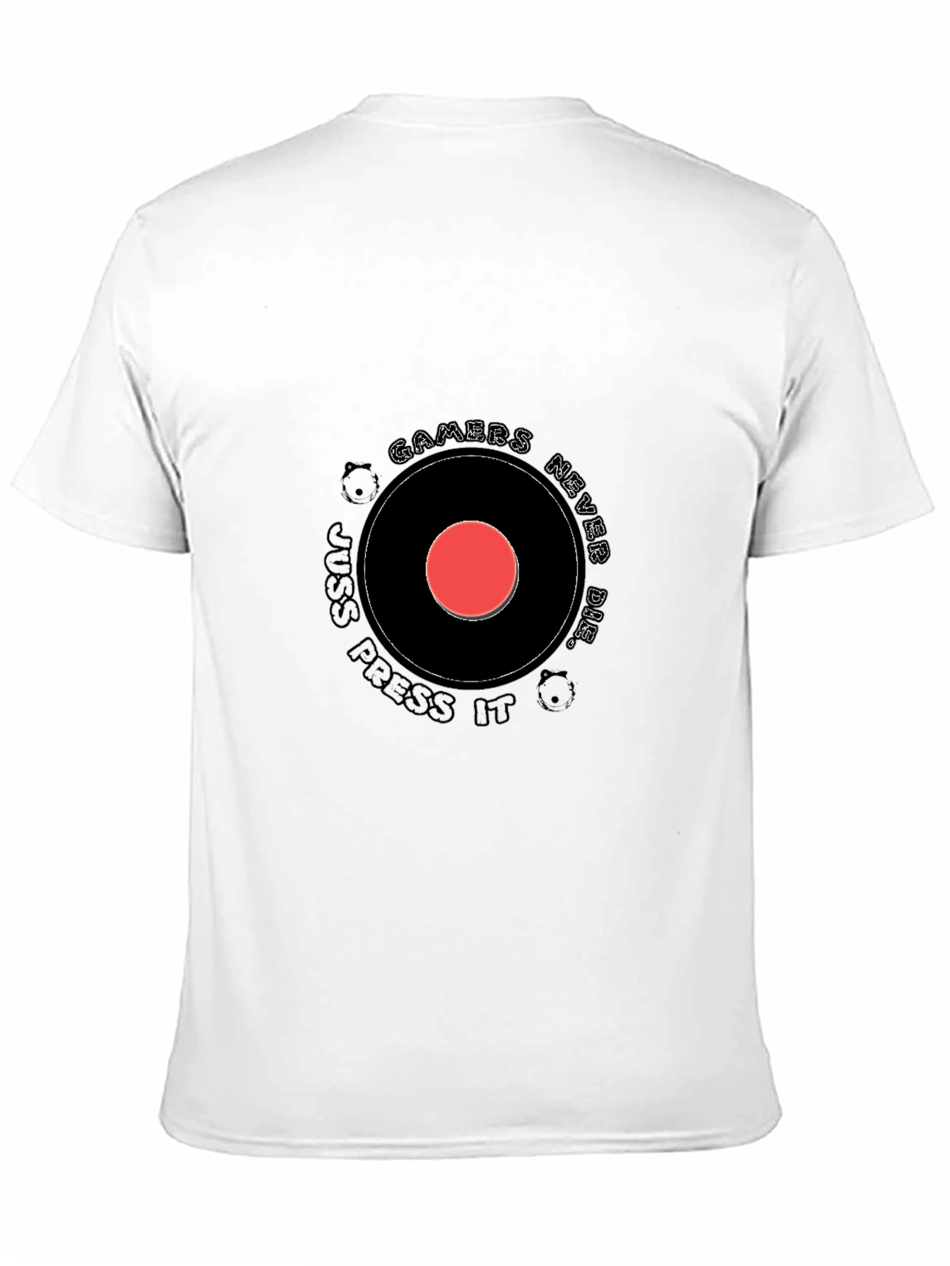 Gamers Never Die Black Graphic T-Shirt