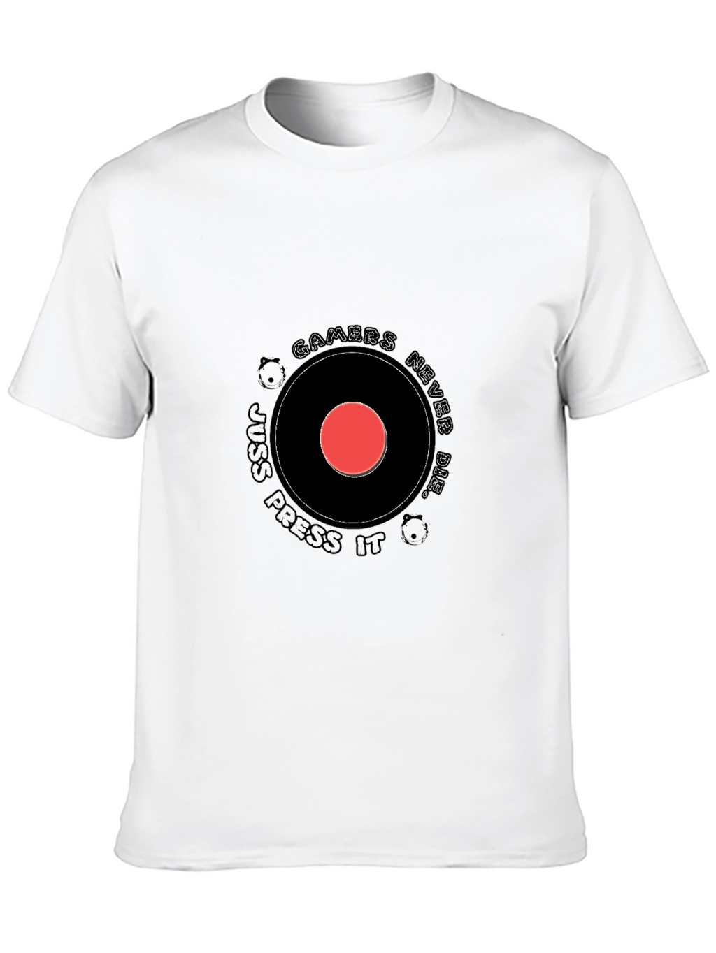 Gamers Never Die Black Graphic T-Shirt