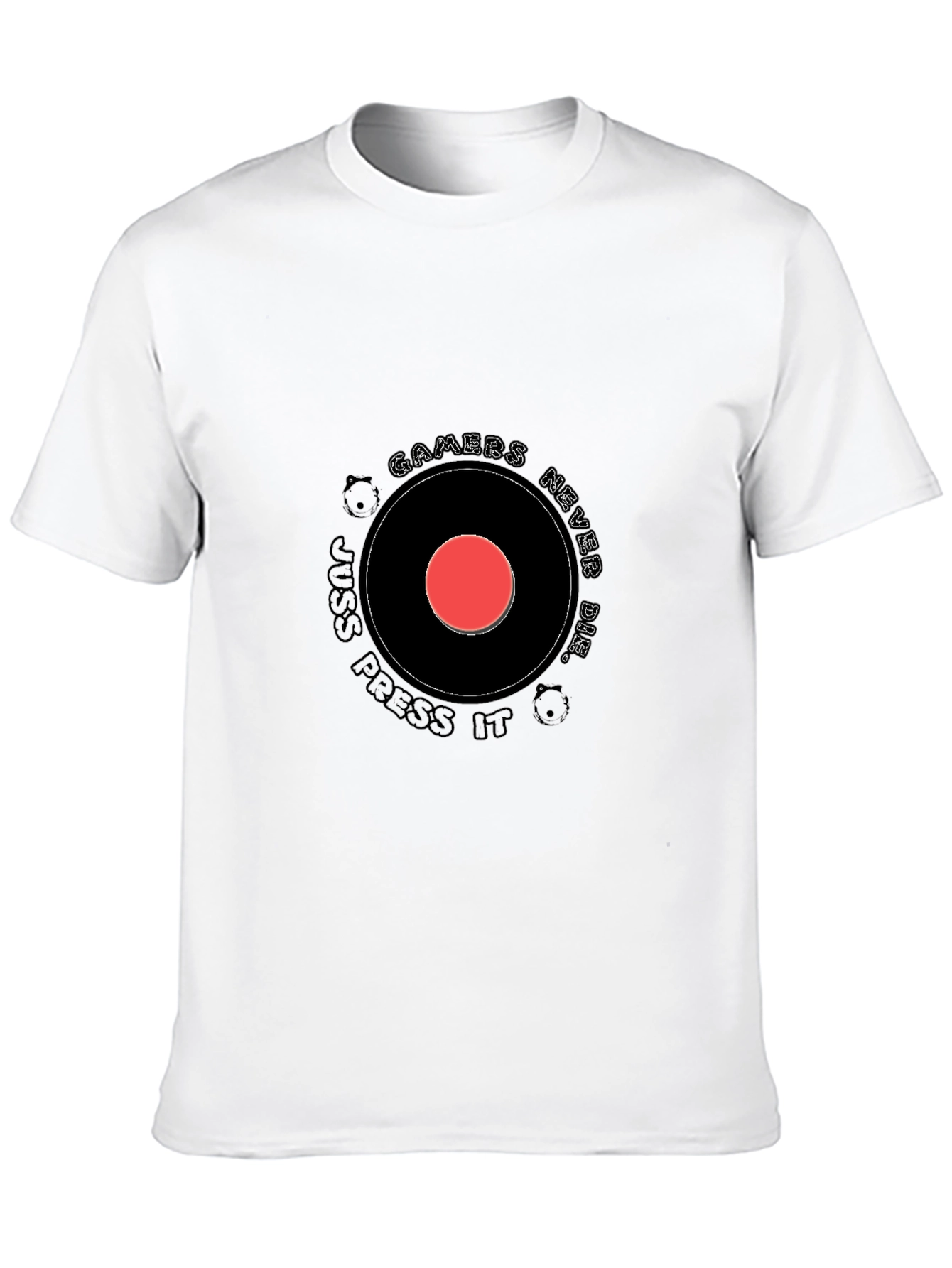 Gamers Never Die Black Graphic T-Shirt