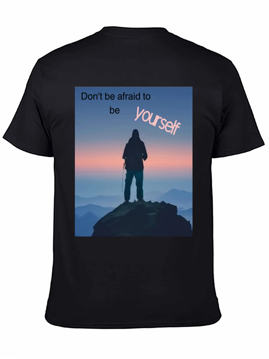Be Yourself Graphic Tee - Black