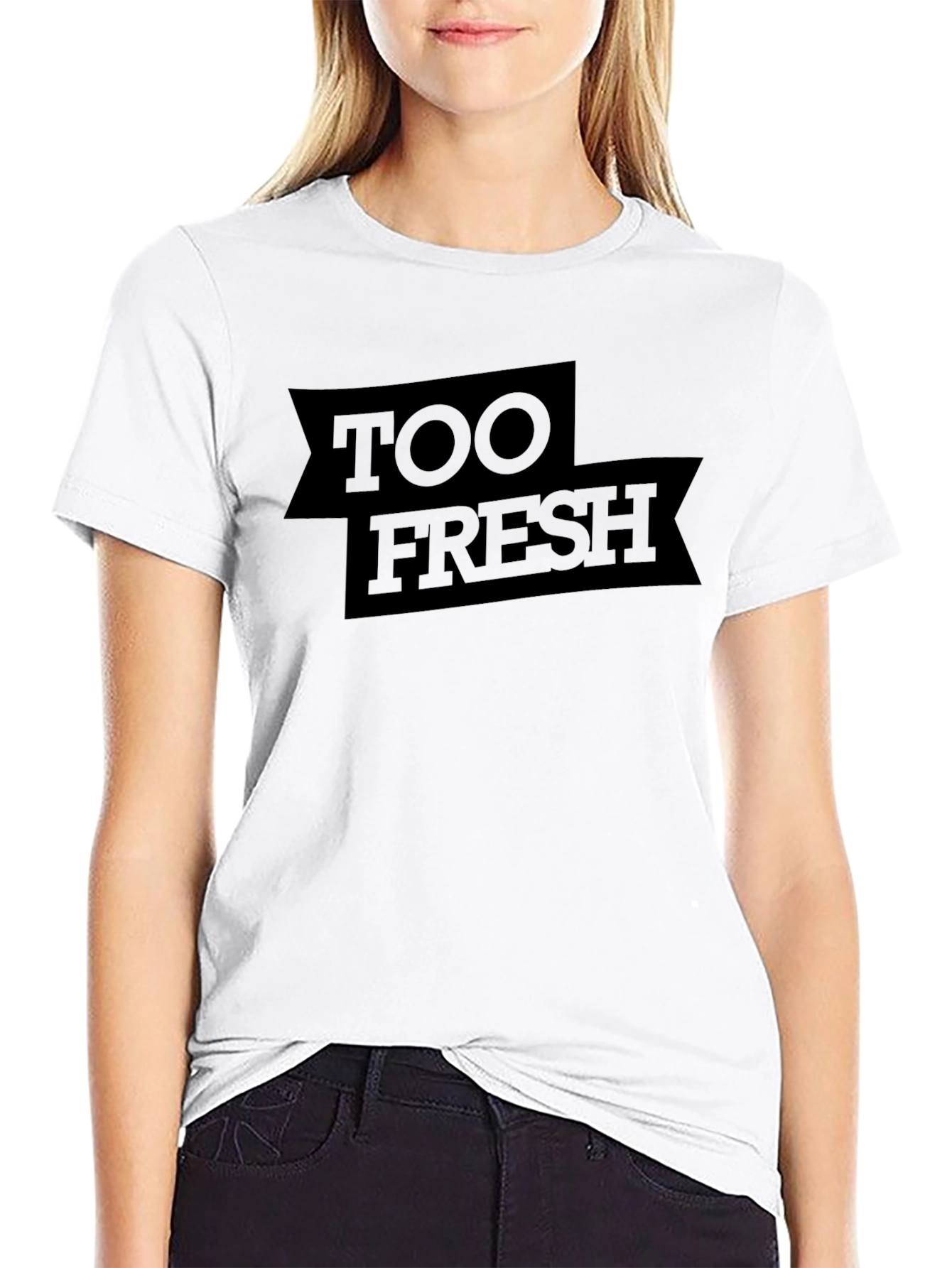 Too Fresh Graphic Tee - Mens Casual Black Shirt
