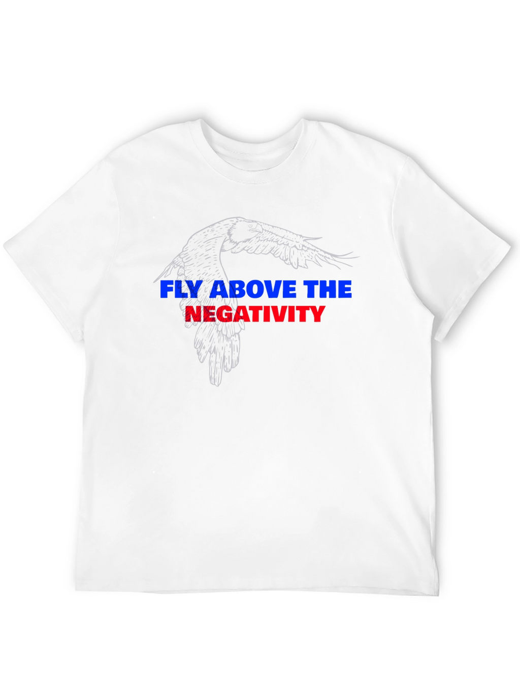 Fly Above Negativity Black Graphic Tee