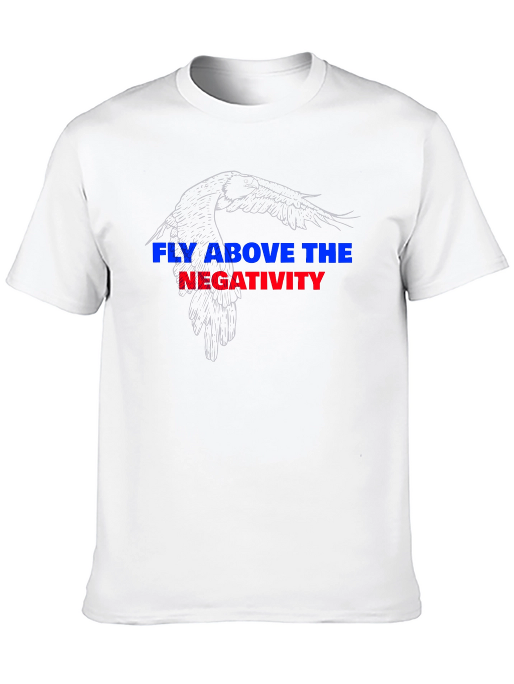 Fly Above Negativity Black Graphic Tee
