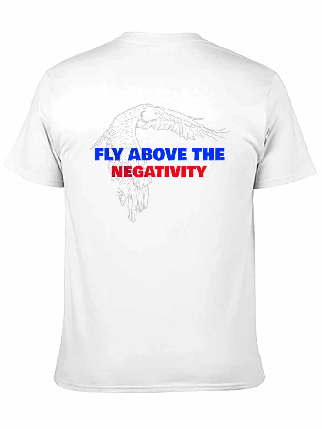 Fly Above Negativity Black Graphic Tee