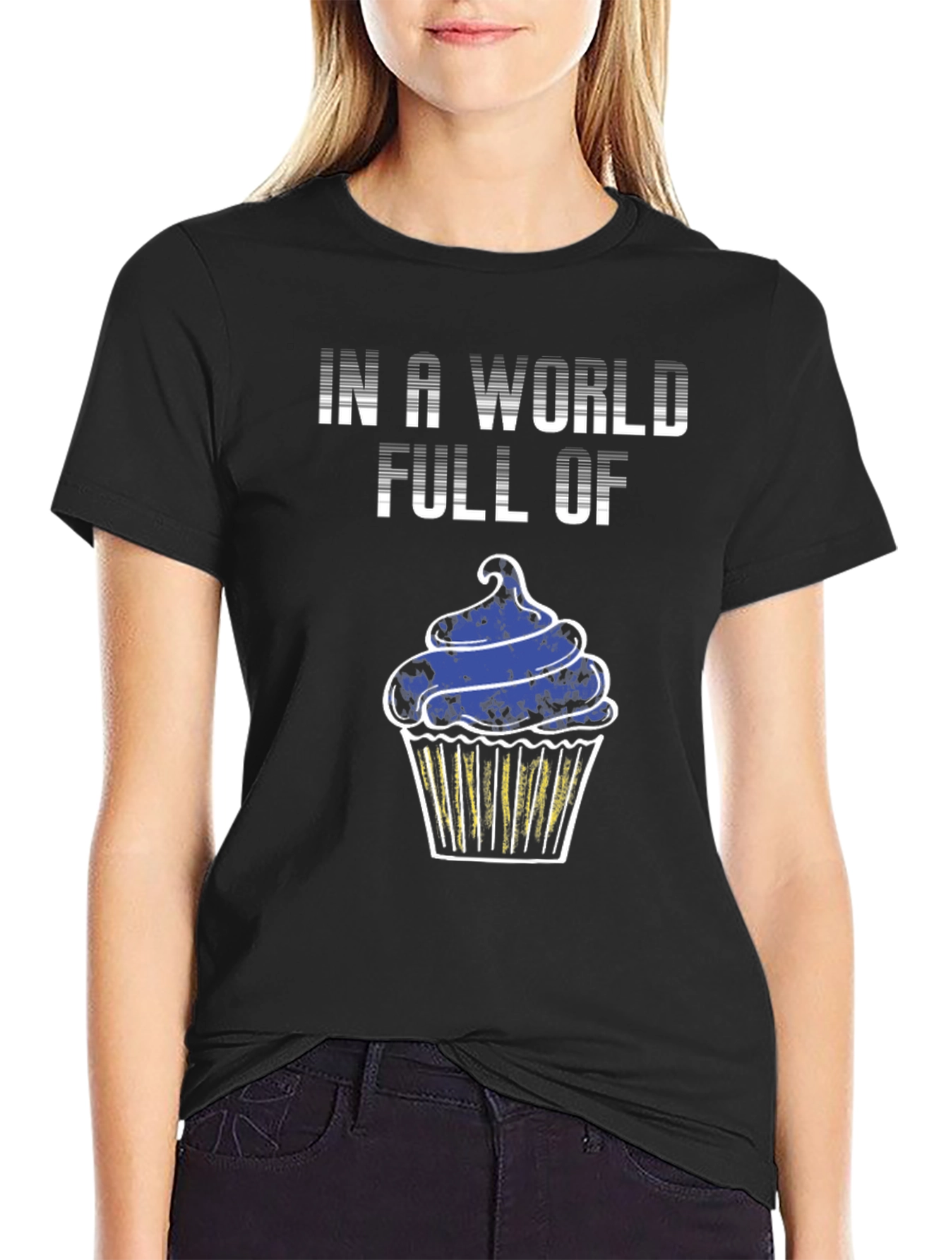 Cupcake Graphic Tee - In a World Full Of