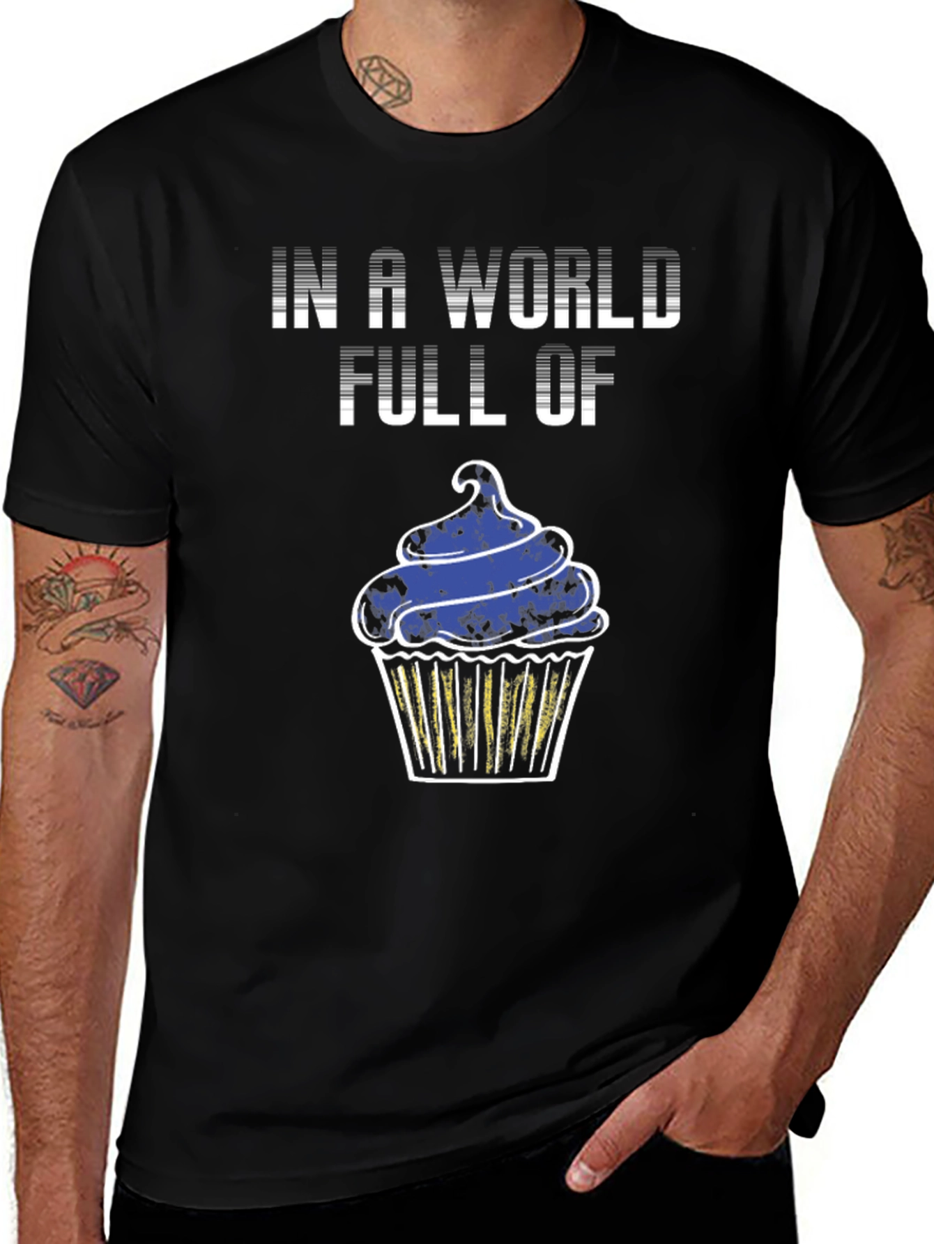 Cupcake Graphic Tee - In a World Full Of