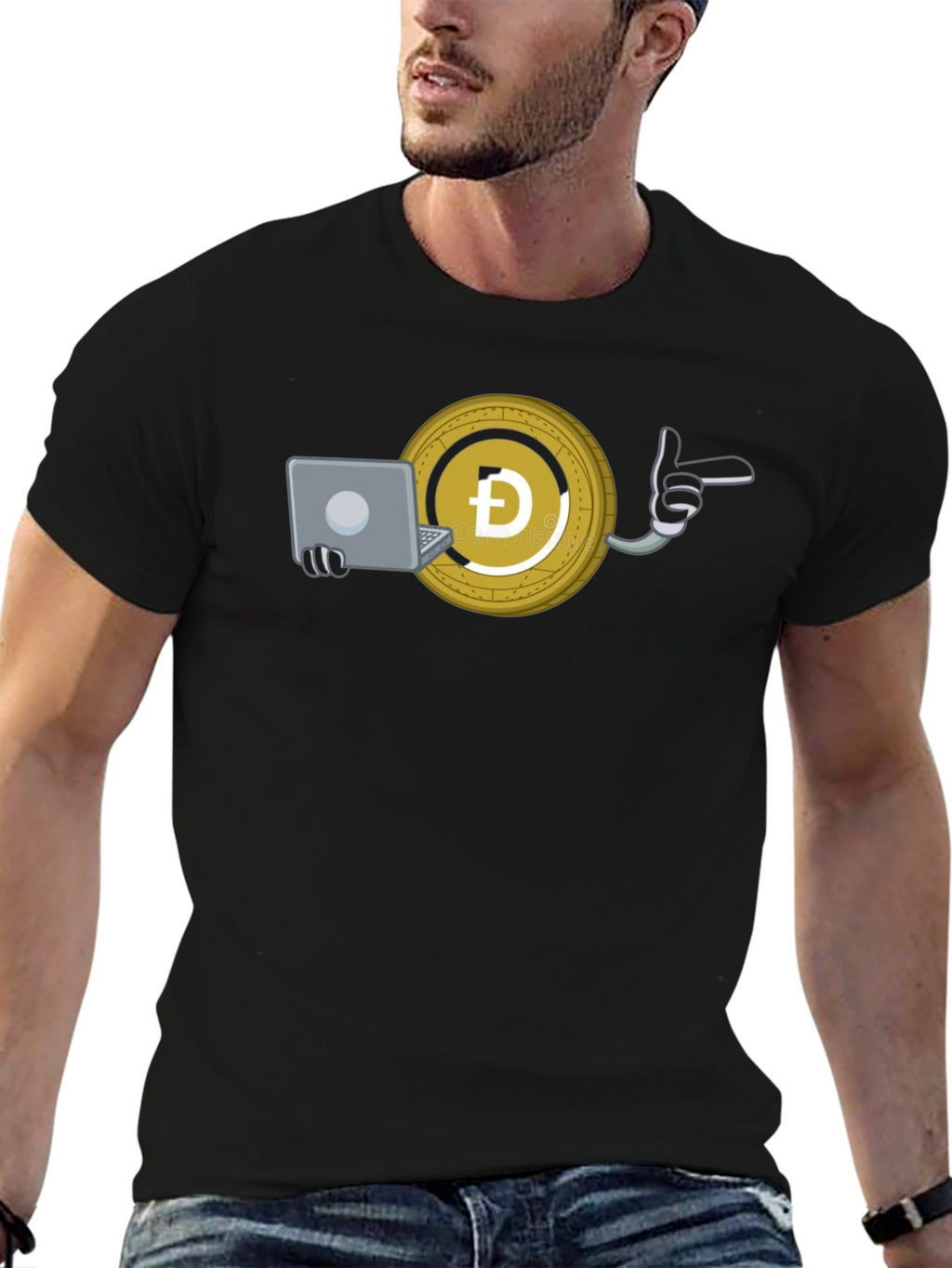 Dogecoin Crypto T-Shirt - Work From Home