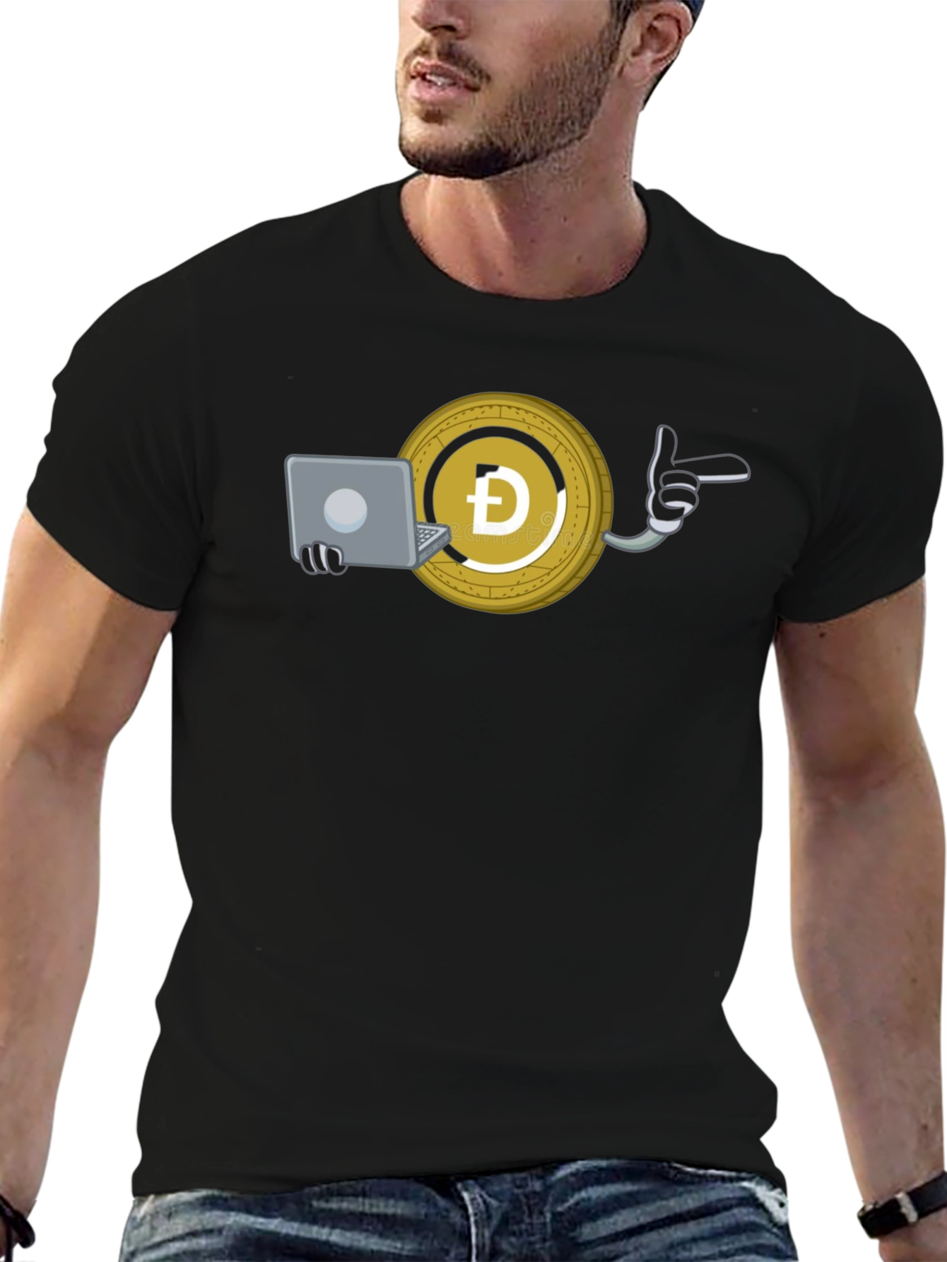 Dogecoin Crypto T-Shirt - Work From Home
