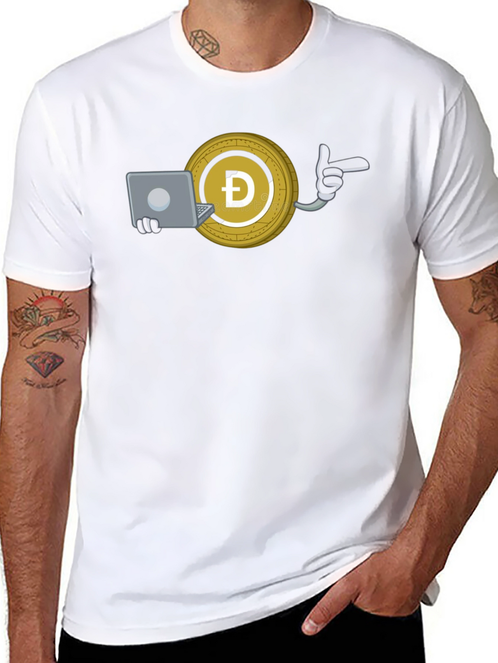 Dogecoin Crypto T-Shirt - Work From Home