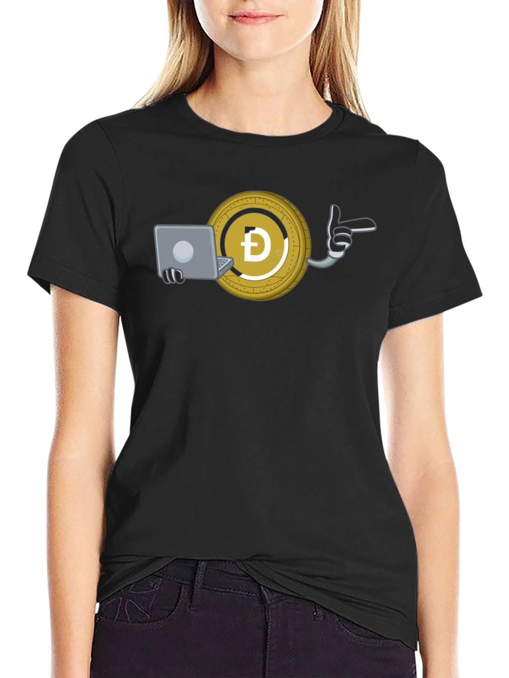 Dogecoin Crypto T-Shirt - Work From Home