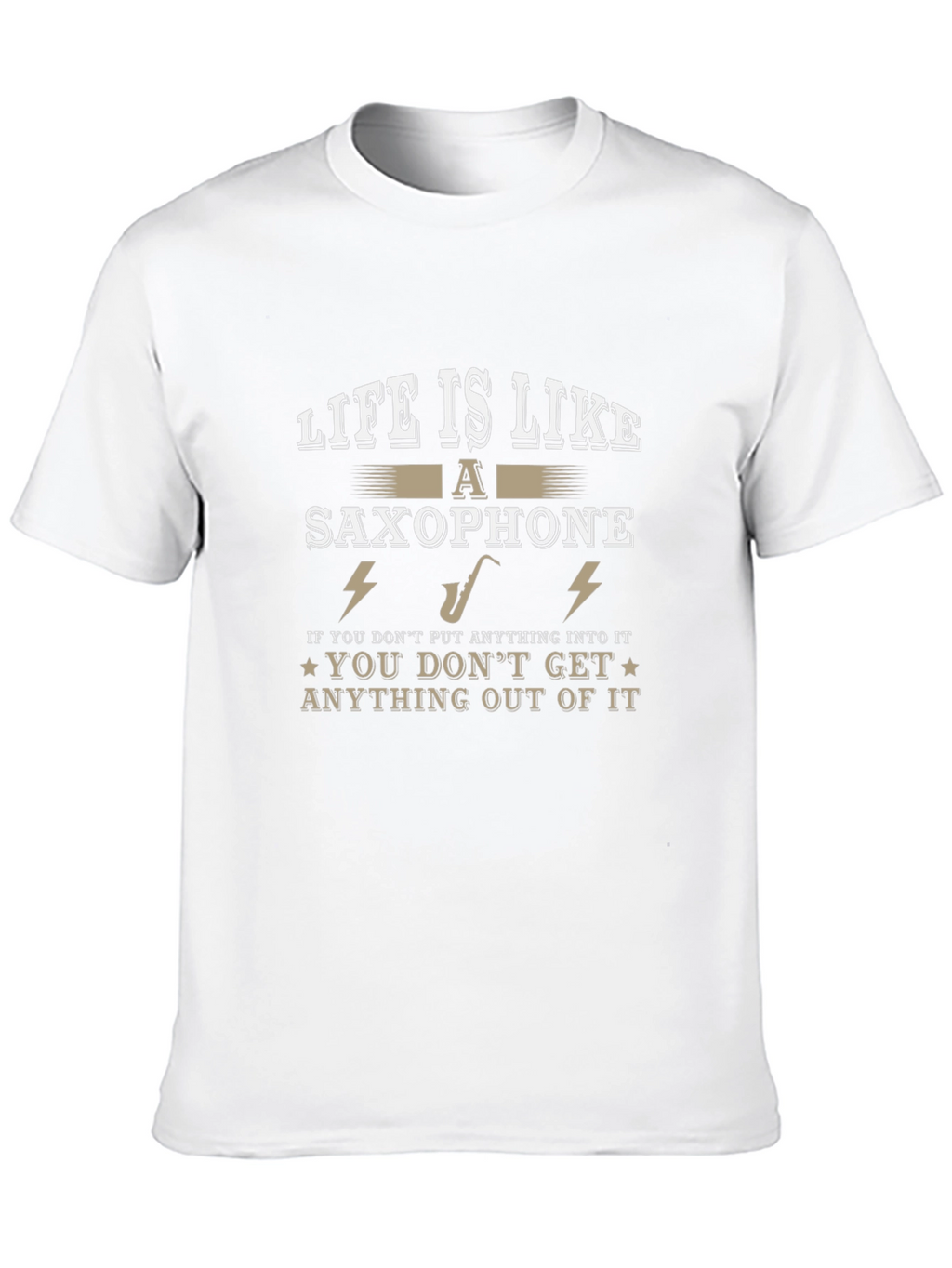Life is Like a Saxophone Graphic T-Shirt