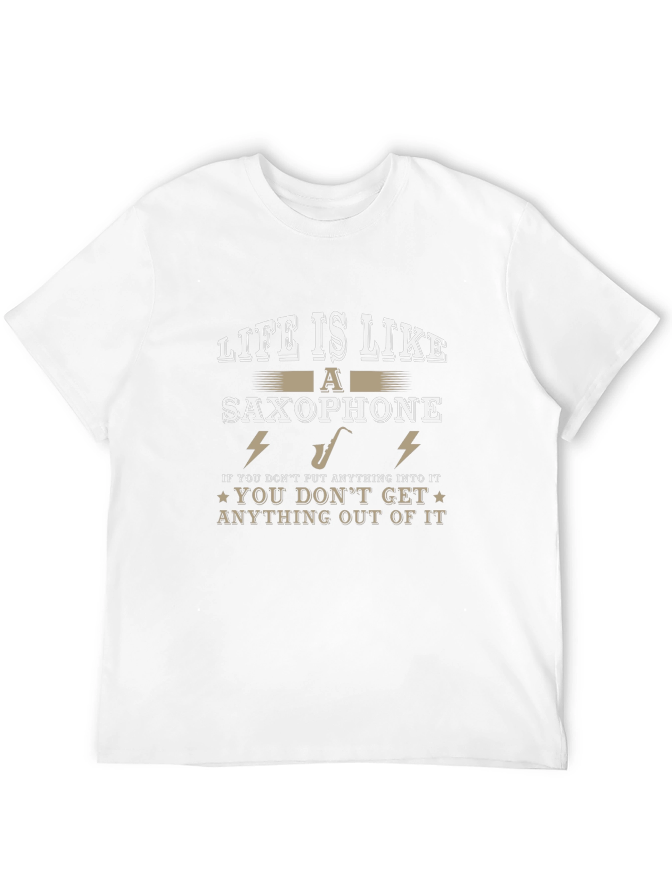 Life is Like a Saxophone Graphic T-Shirt