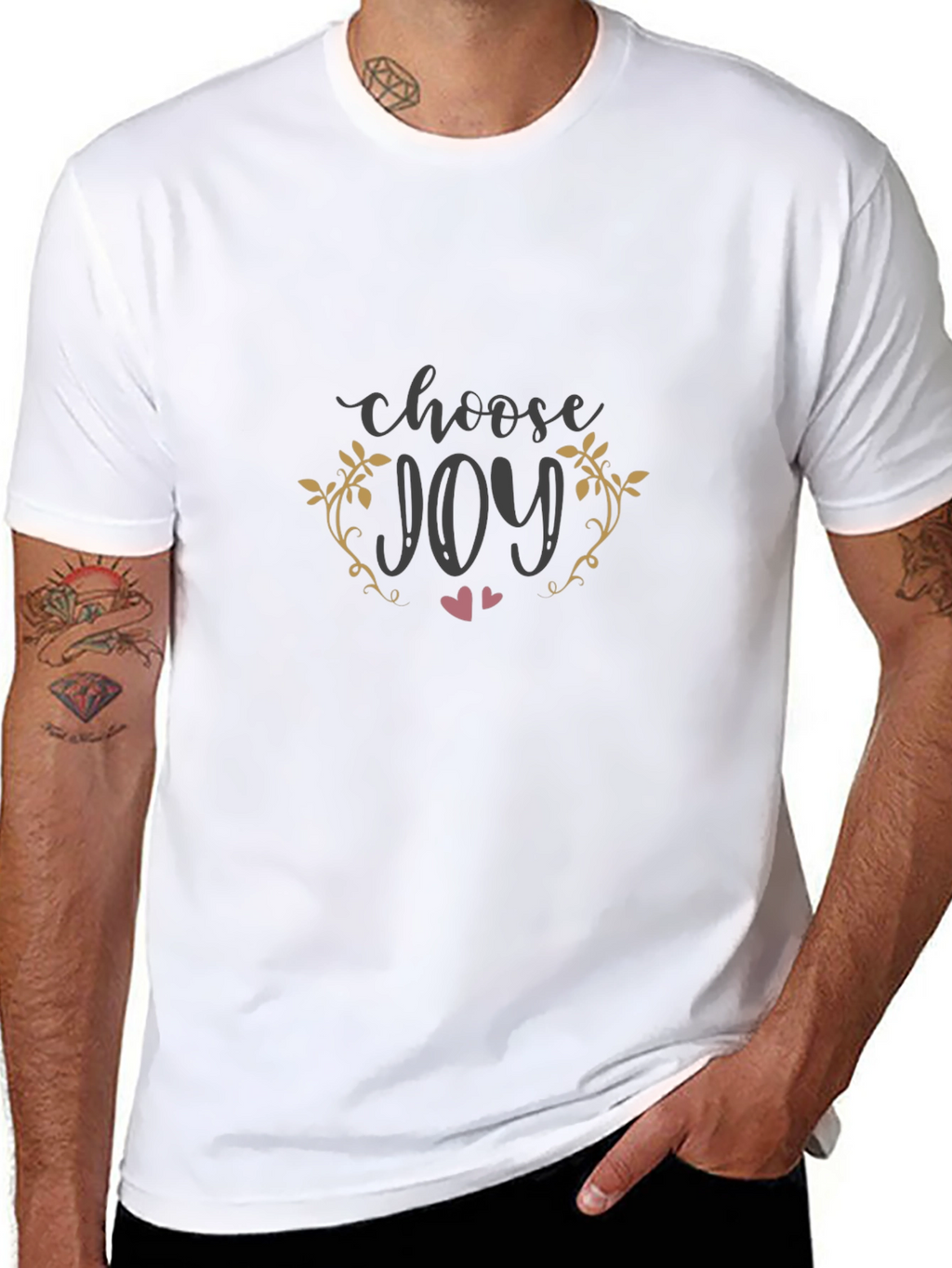 Choose Joy Graphic Tee - Stylish Comfort