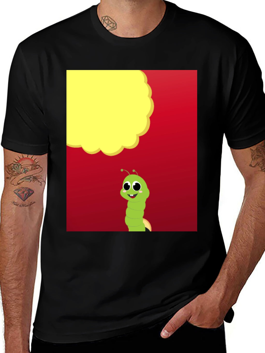 Cartoon Caterpillar T-Shirt