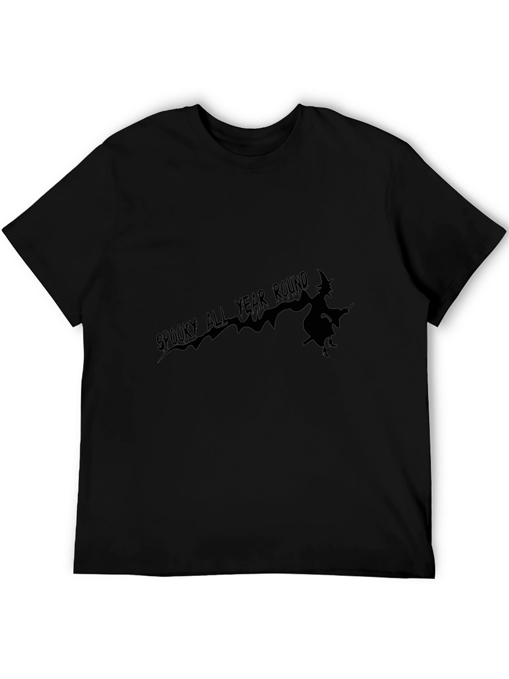 Spooky All Year Round Black T-Shirt
