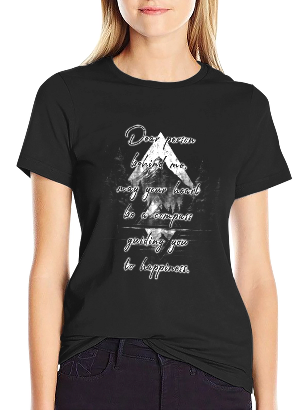Compass Heart T-Shirt: Dear Person Behind Me Graphic Tee