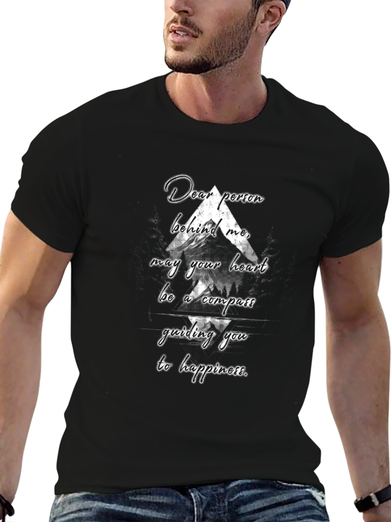 Compass Heart T-Shirt: Dear Person Behind Me Graphic Tee